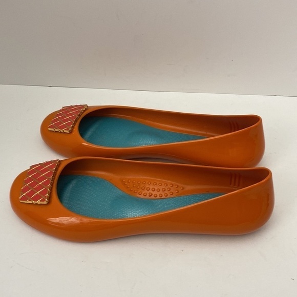 Oka.B orange jelly flats women’s size 7. - Picture 3 of 9